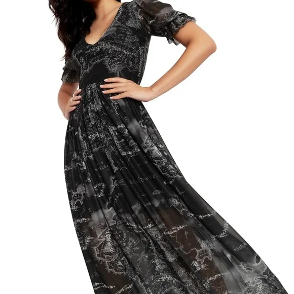 Blackmilk Middle Earth Map Dress (Lord of the Rings) Worn Once - Picture 2 of 9